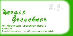 margit greschner business card